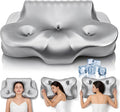 Dayme Cooling Orthopedic Cervical Pillow – Memory Foam Neck Support for Pain Relief, Ergonomic Gray Pillow for All Sleep Positions